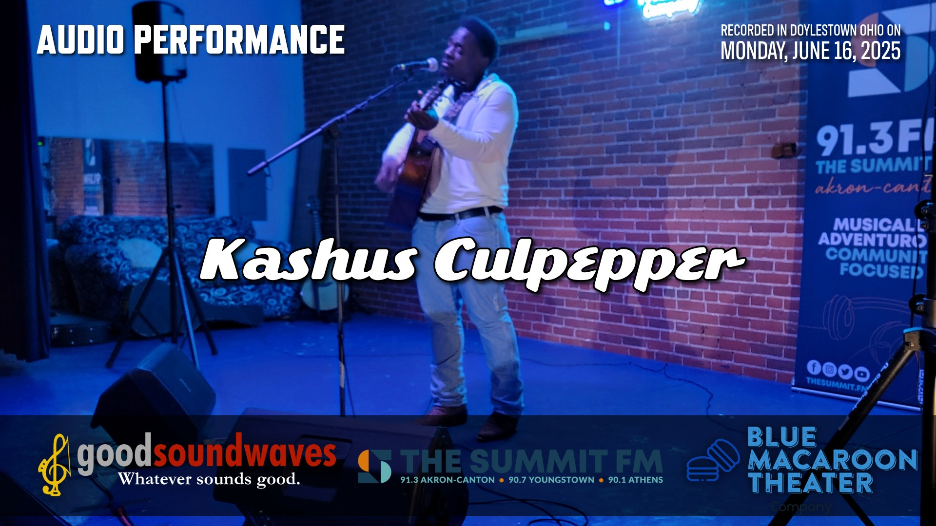 Kashus Culpepper @ Blue Macaroon Theater 2025 for The Summit FM