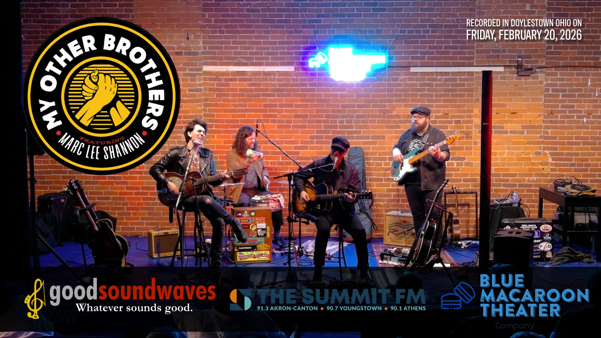 Mark Lee Shannon & My Other Brothers @ Blue Macaroon Theater 2026